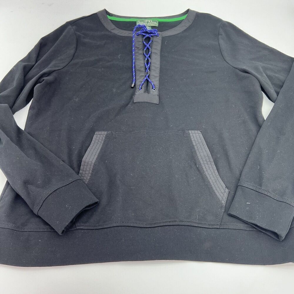 Ralph Lauren Active Black Necktie Sweater Size XL